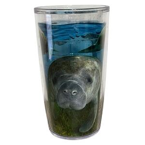 Tervis Manatee Hot or Cold Tumbler Blue Green Underwater Sea Life Travel Outdoor